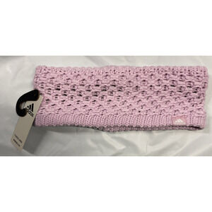 Adidas Womens Fleece Lined Crestline Headband Orchid Fusion Purple/White OSFA